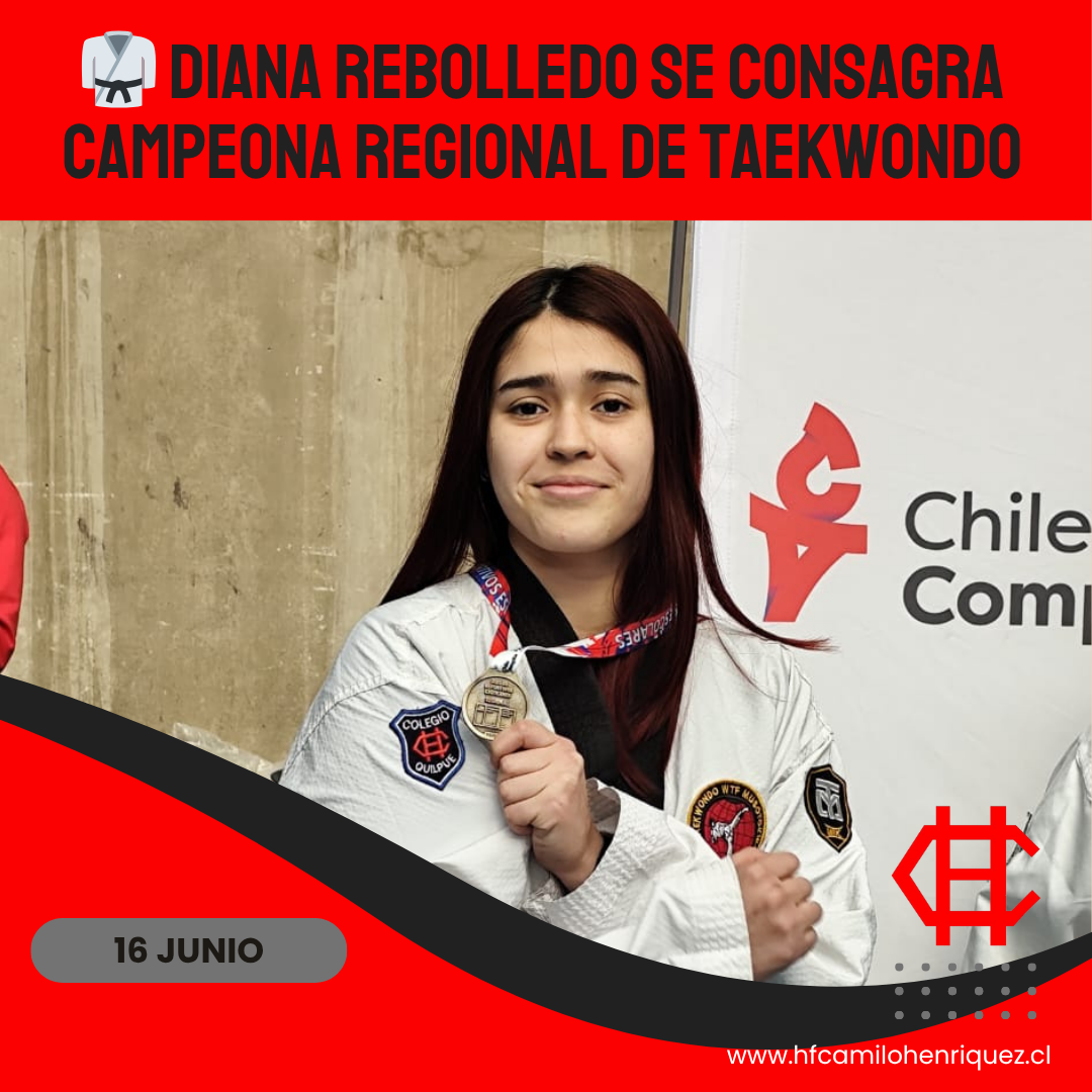 Diana Rebolledo se consagra campeona regional de Taekwondo